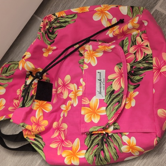 Floral Pink Drawstring Backpack - Picture 5 of 6